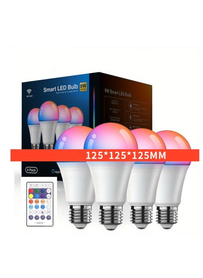 4 packs LED Bulb With IR Remote - Image 1