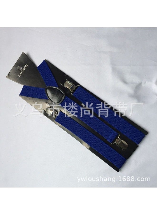 Solid Color Children's Suspender Clip Baby Suspenders 3 Clips Y-shaped Performance Clothing Matching Suspender