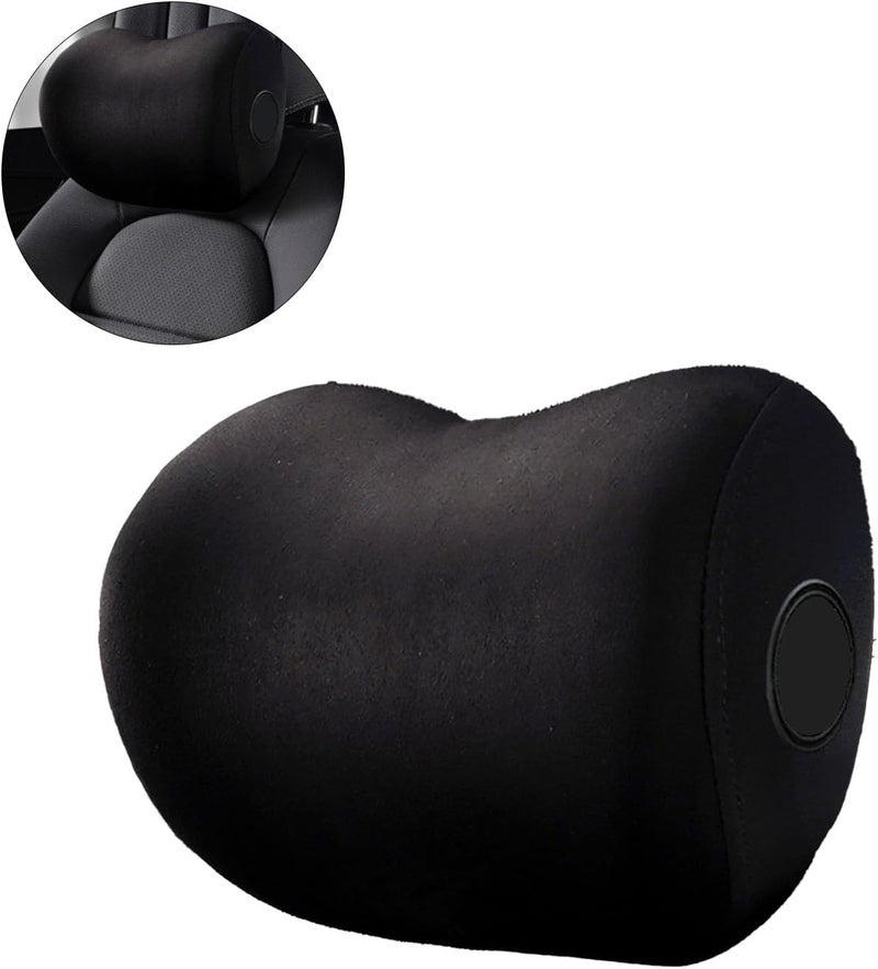 Tyenaza Car Seat Headrest, Memory Foam Head Neck Rest Auto Seat Head Rest Support Neck Cushion Pillows for Car Office (Black Headrest) - Image 4