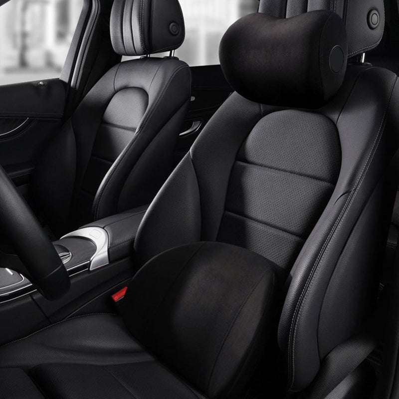 Tyenaza Car Seat Headrest, Memory Foam Head Neck Rest Auto Seat Head Rest Support Neck Cushion Pillows for Car Office (Black Headrest) - Image 3