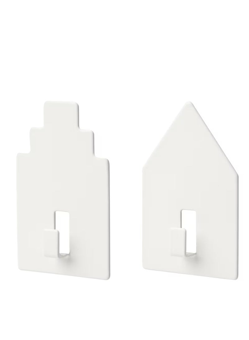 EVER SHINE Hook self-adhesive house white - Image 1