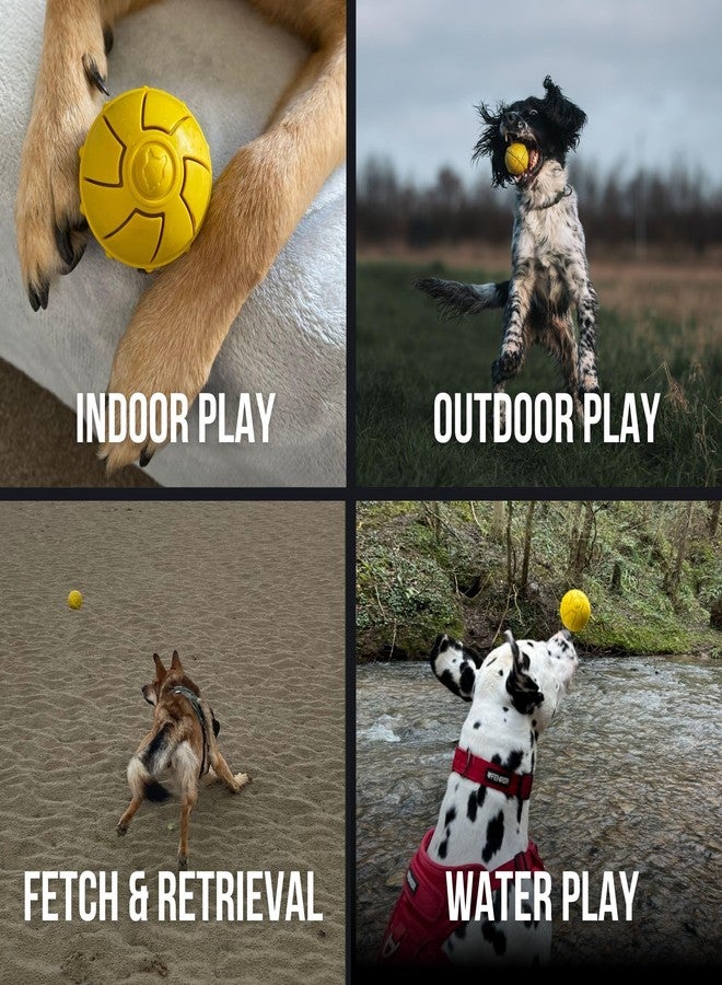 Fenrir - Dog Ball - High Bouncing Yellow Rubber for Fetch & Recall - 2.5 Inch Durable Floating Dog Toy - Water Retrievable Interactive Ball for All Breeds (Medium) - Image 4