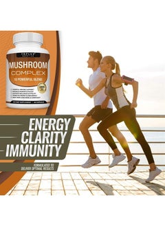 Toplux Mushroom Supplement Lions Mane & Cordyceps Reishi Chaga – 10 Organic Mushroom Blend to Support Immune System, Memory, Focus & Clarity and Increase Energy, for Men Women, 60 Capsules, Toplux Supplement  - Image 5