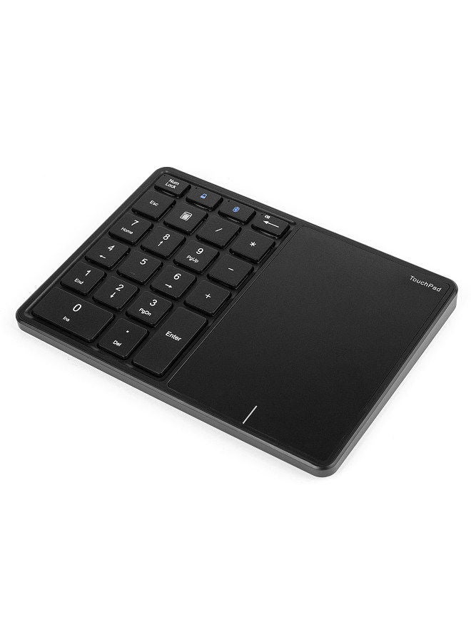 2.4G+BT4.2 Wireless Dual-mode Numeric Keyboard Portable 22 Keys Financial Accounting Office Keyboard with Touchpad Black  - Image 4