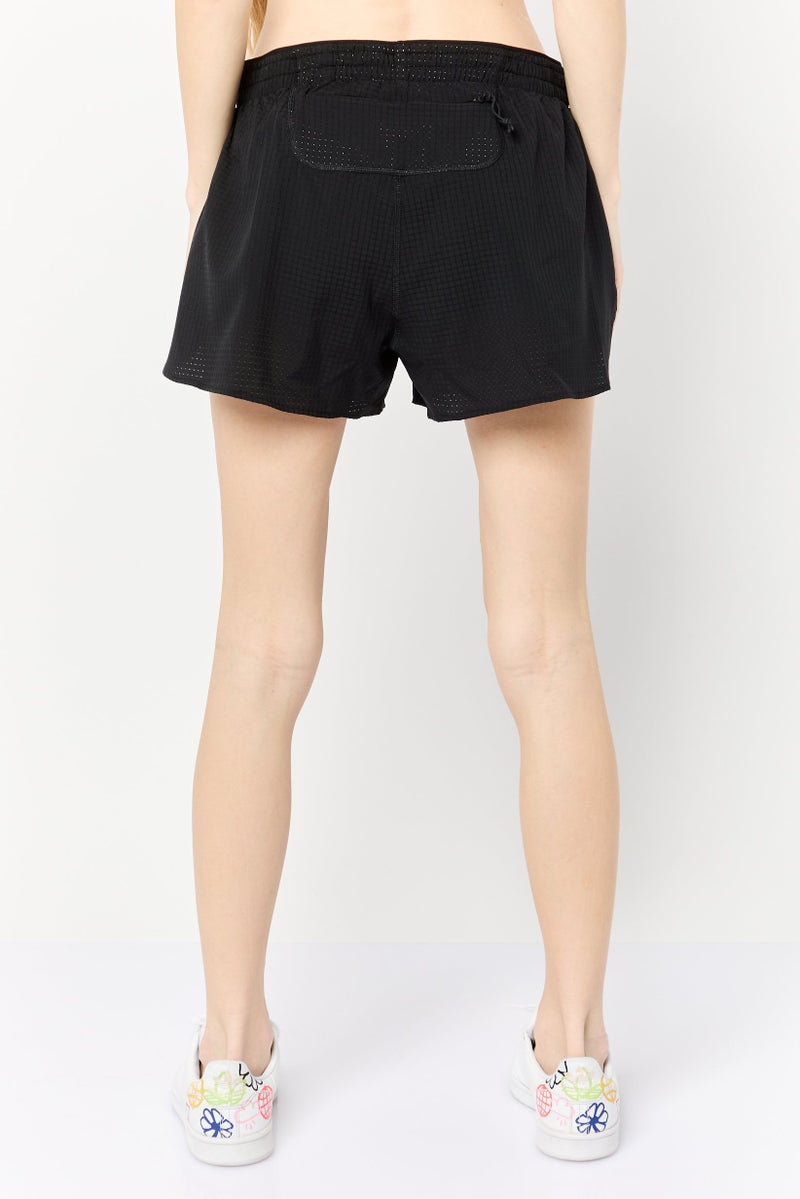 Adidas شورتات جري رياضية نسائية بخصر 3 إنش، أسود - Image 2