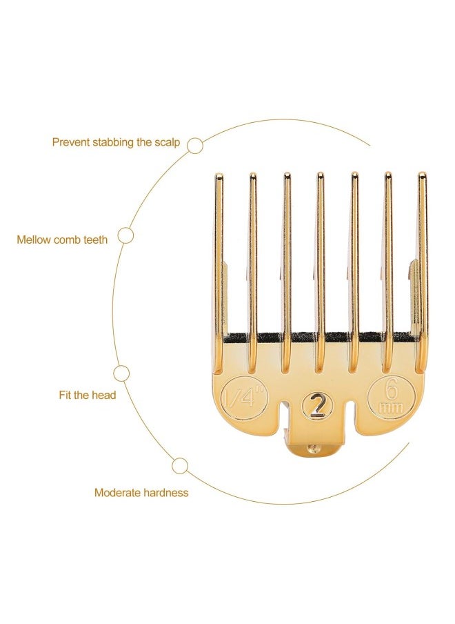 Hair Limit Comb Universal Set, 8 Sizes Guide Comb Set, Professional Premium Cutting Guides Coded Hair Limit Comb Clipper Guide Attachment Set