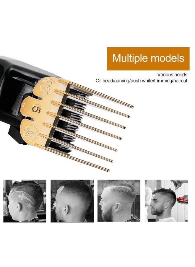 Hair Limit Comb Universal Set, 8 Sizes Guide Comb Set, Professional Premium Cutting Guides Coded Hair Limit Comb Clipper Guide Attachment Set
