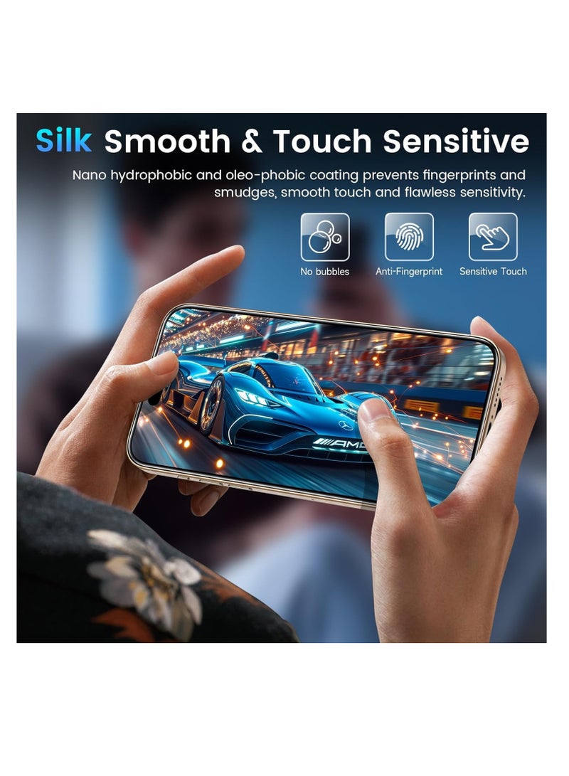 Compatible with iPhone 16 Pro Max 6.9 Tempered Glass Screen Protector 【3-Pack】 【Case Friendly】 【9H Hardness】 【HD Clear】 【Bubble Free】 Tempered Glass Film for iPhone 16 Pro Max - Image 4