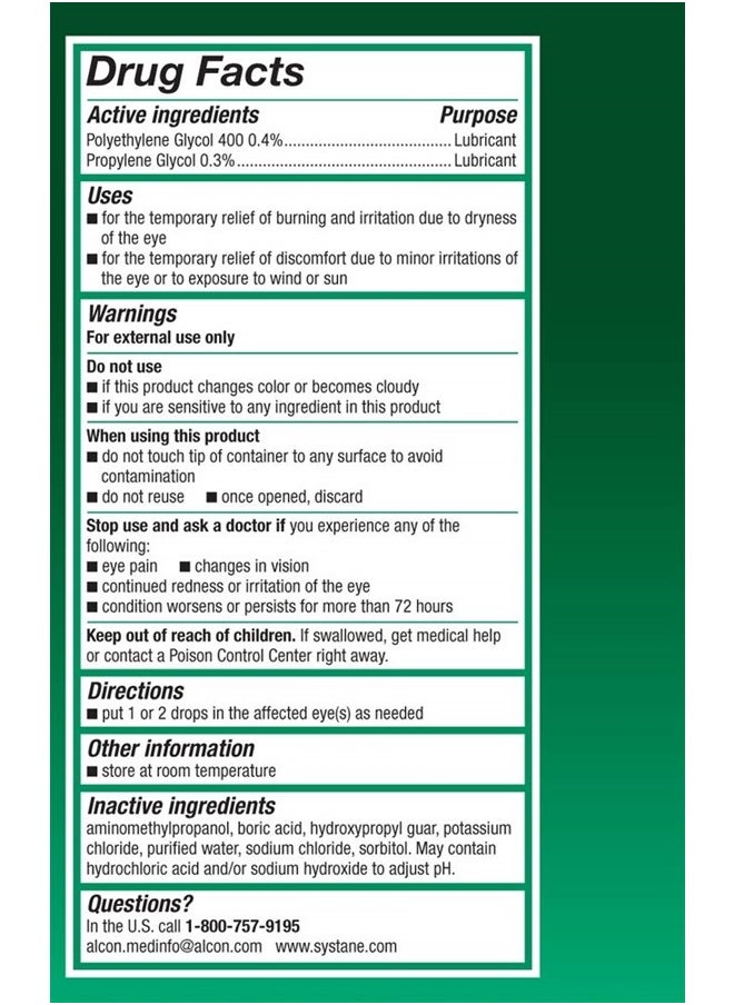 Systane - Ultra Lubricant Eye Drops, 60 Count (Pack of 1), (Packaging may vary) - Image 1