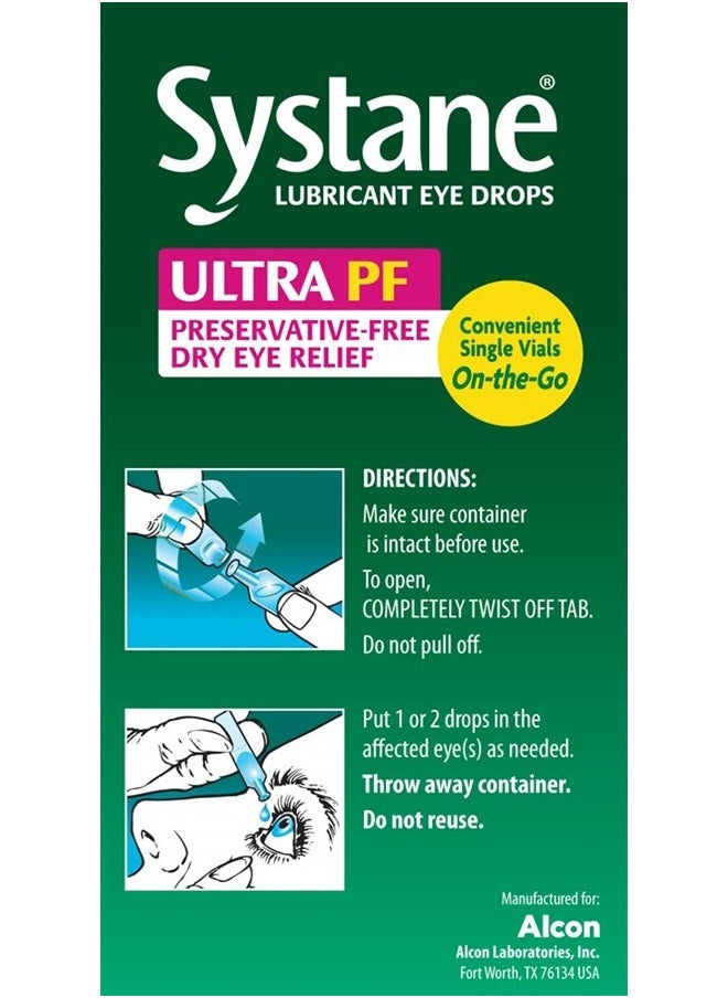 Systane - Ultra Lubricant Eye Drops, 60 Count (Pack of 1), (Packaging may vary) - Image 1