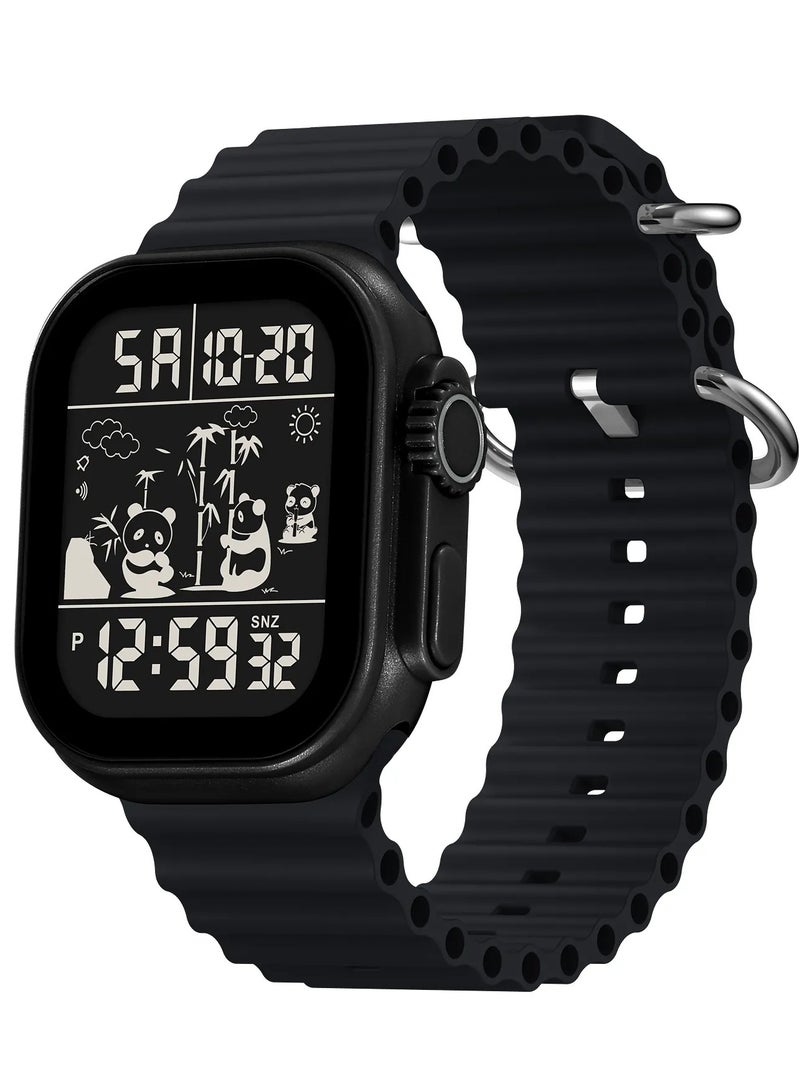 SKMEI SKMEI 2247 Men Digital Black Dial Black Silicone Strap - Image 1
