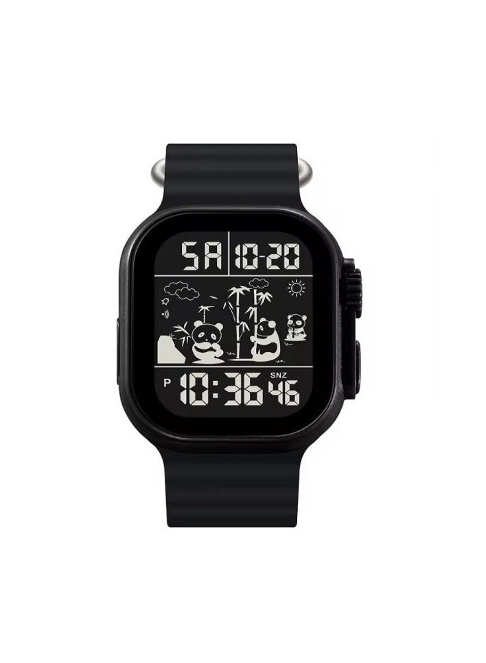 SKMEI SKMEI 2247 Men Digital Black Dial Black Silicone Strap - Image 2