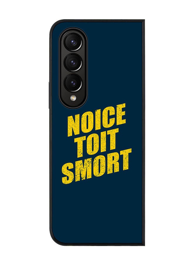 Stylizedd Rugged Black edge case for Samsung Galaxy Z Fold4 Slim fit Soft Case Flexible Rubber Edges Anti Drop TPU Gel Thin Cover - Noice Toit Smort - Image 1