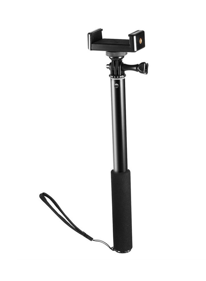 NIBEMINENT Selfie Stick Monopod With Bluetooth Remote And Tripod Stand Black - Image 1