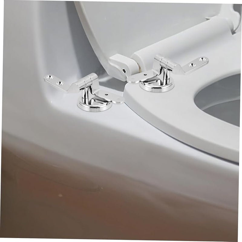 أجزاء استبدال مفصلات مقعد المرحاض من سبائك الزنك ذات الإغلاق اللين سهلة التركيب لجميع أنماط المراحيض - Image 4