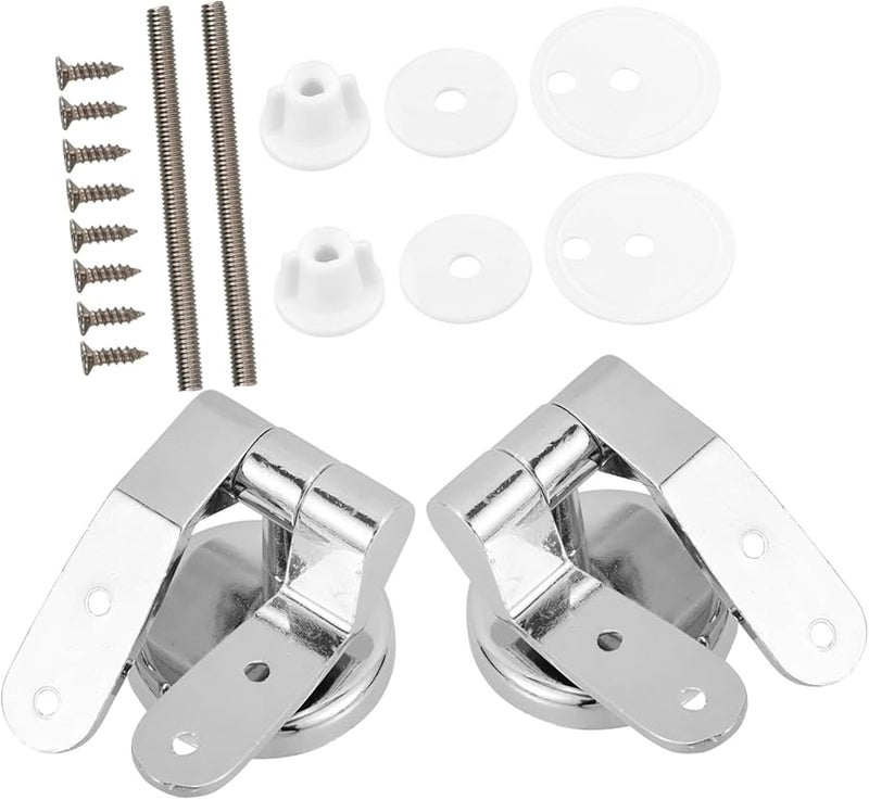 أجزاء استبدال مفصلات مقعد المرحاض من سبائك الزنك ذات الإغلاق اللين سهلة التركيب لجميع أنماط المراحيض - Image 2