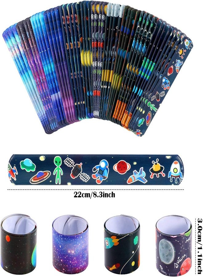 SNAPTRON Space Theme Return Gifts For Kids Birthday- 12Pcs Space Theme Slap Bracelets For Kids Party Boys, Girls- Best Birthday Return Gifts For Kids, Children Girls - Image 2