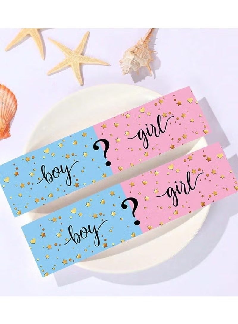 Gender Reveal Water Bottle Labels (10 pcs) - Image 2