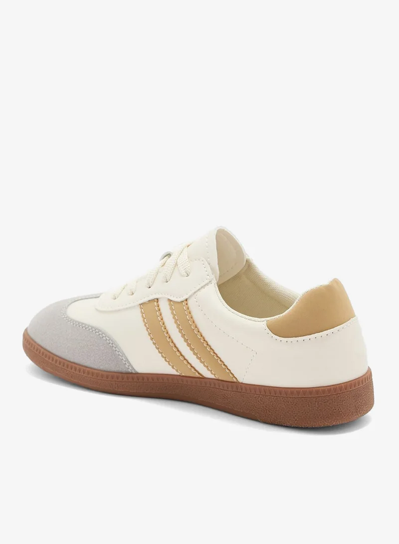 Ginger Sneaker With Stripe Detail