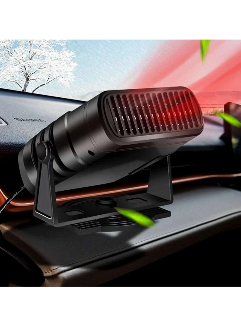 AROAQ Portable Car Heater Fan, 12v Winter Portable Car Heater, Car Windshield Fast Heating Defrost Defogger, 360 Degree Rotation Auto Heater For Cars, (12v Black)  - Image 4