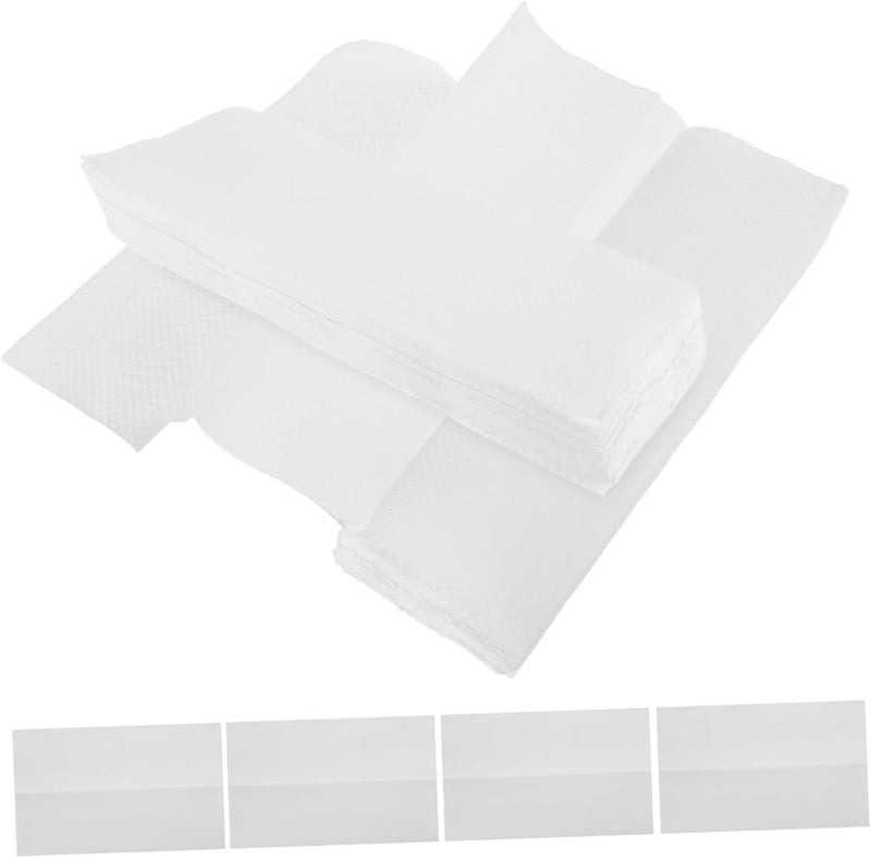 مناشف اليد البيضاء القابلة للتصرف 200 قطعة مناديل الحمام الناعمة عالية الامتصاص للضيوف حفلات الزفاف الحفلات - Image 2