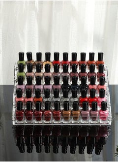 Generic Clear Nail Polish Organizers And Storage 5 Layer Nail Polish Rack Tabletop Display Stand Holds Up to 45 Bottles Acrylic 5 Tier Essential Oils Holder For Professional Nail Salon  - Image 5