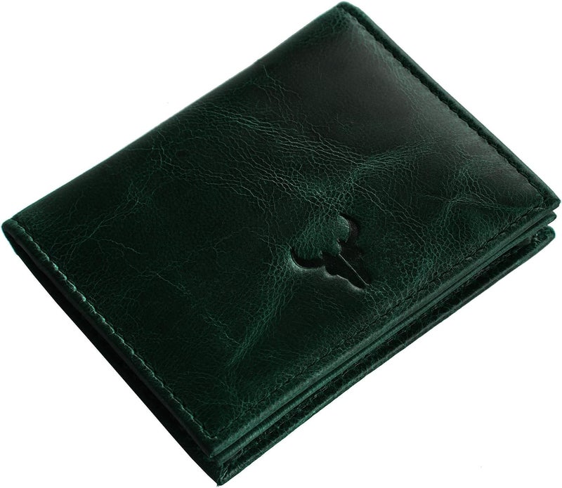 Napa Hide ® Mens Leather Wallet (Green Crunch) - Image 1