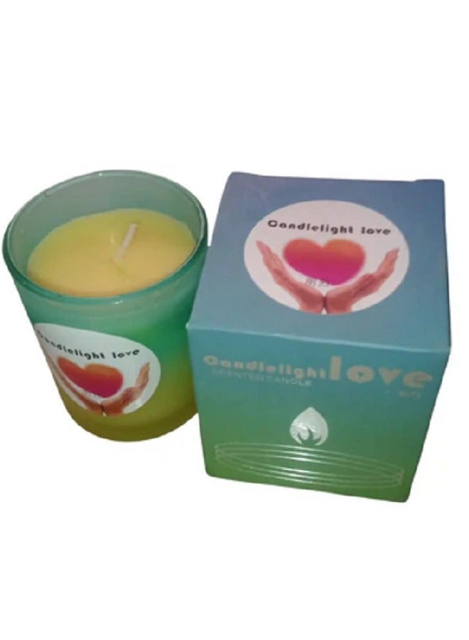 MQ 4 Pieces of Premium Scented Candles with Distinctive Scents in a Glass Jar for Relaxation and Home Decor (Multi-Colors and Scents) - Image 3