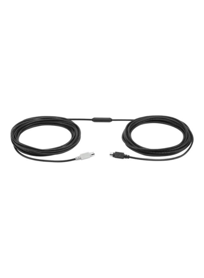 Logitech GROUP 15M EXTENDED CABLE 939-001490 Black - Image 2