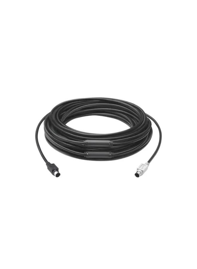 Logitech GROUP 15M EXTENDED CABLE 939-001490 Black - Image 1