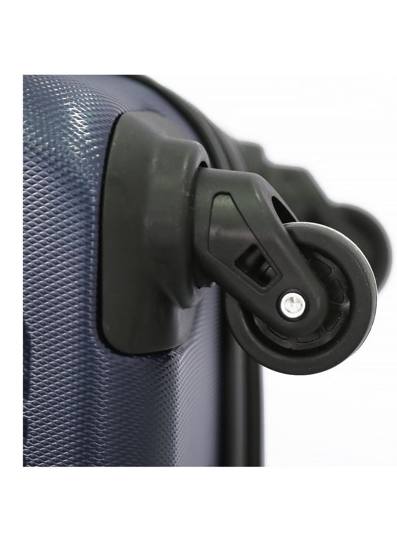 iPack 2-piece set hardside trolley set -24ich-20inch+12 inch Shoulder Bag-navy - Image 4