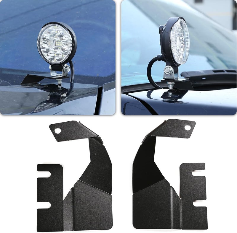 LLKUANG Metal LED Light Pod Hood Mount Bracket Kit for Toyota Tundra 2014-2021 - Image 1