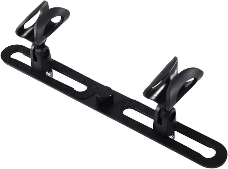 Colaxi Stereo Array Mic Holder Bar Easy Installation Bracket Microphone Stand with 2 Clips - Image 1