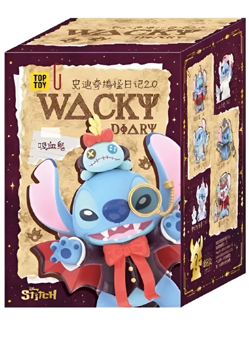 STITCH Wacky Diary 2.0 Blind Box | 1 Random Stitch Collectible Figure | Surprise Stitch Toy Gift for Kids & Fans - Image 1