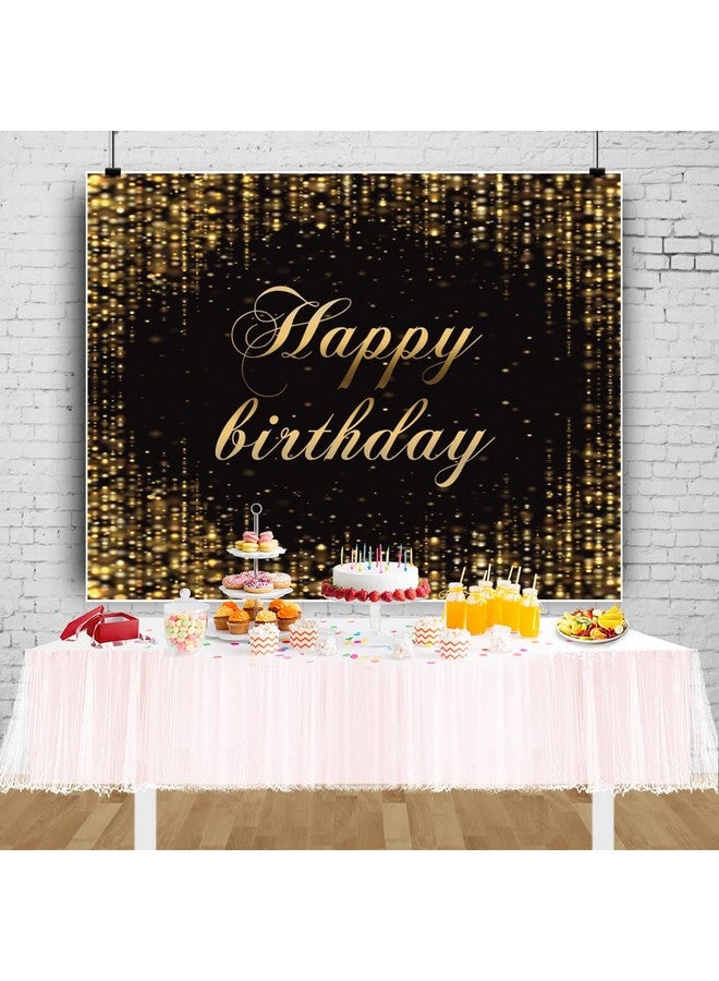 LFEEY خلفية عيد ميلاد متلألئة للتصوير باللونين الأسود والذهبي مع لامعة لعيد الميلاد 10X8 قدم لتزيين حفلات عيد الميلاد للذكور والإناث والنساء والرجال لافتة طاولة كعكة عيد الميلاد - Image 2