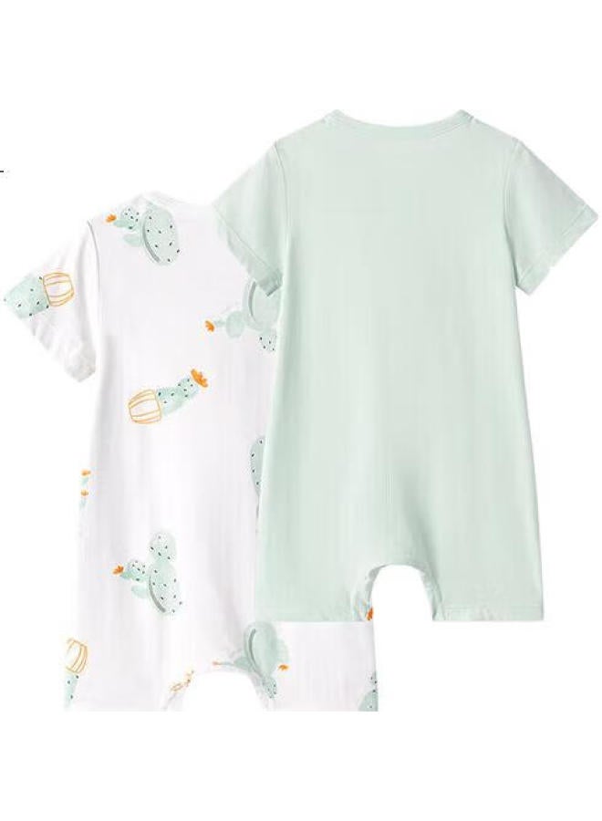 YEEHOO Baby Clothes, 5A Antibacterial, Newborn Onesie, Summer Soft (2-Piece Set) - Image 3