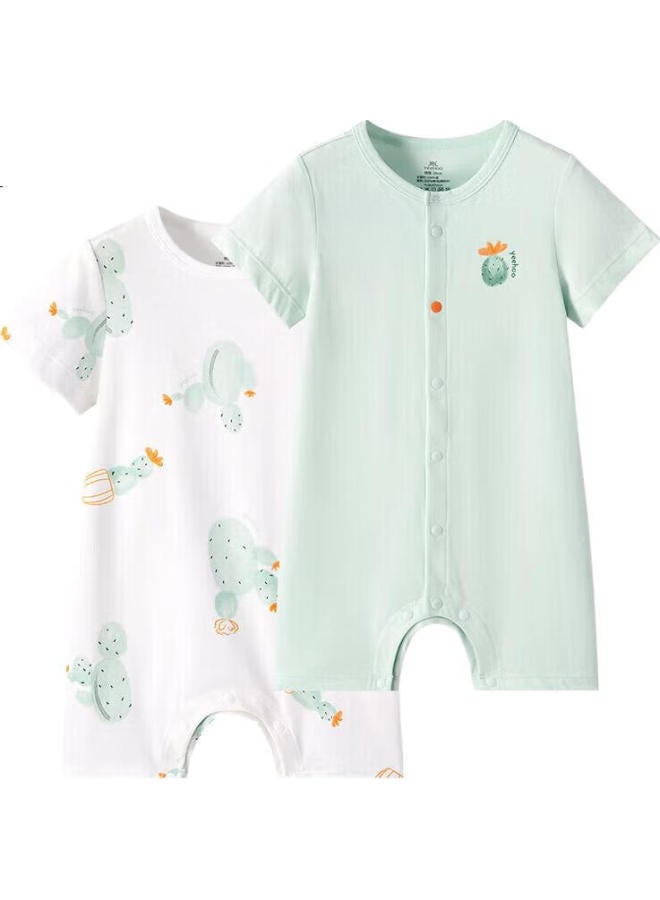 YEEHOO Baby Clothes, 5A Antibacterial, Newborn Onesie, Summer Soft (2-Piece Set) - Image 1