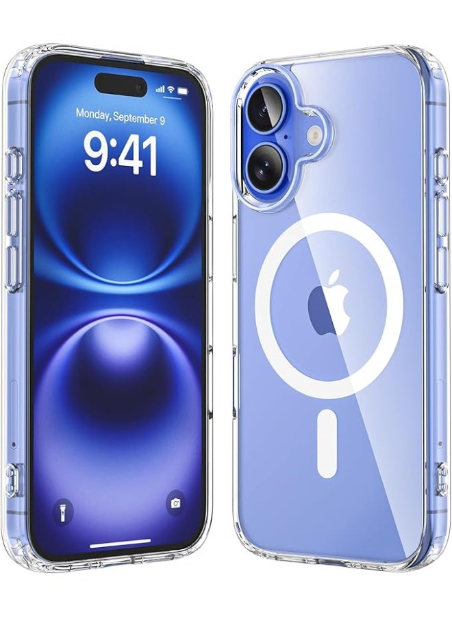 MONOGUE Crystal Palace Case for iPhone 16plus - Clear, Drop Protection, Clear Guard Anti‑Yellowing & Scratch‑Resistant, MagSafe & Wireless Charging Compatible - Image 1