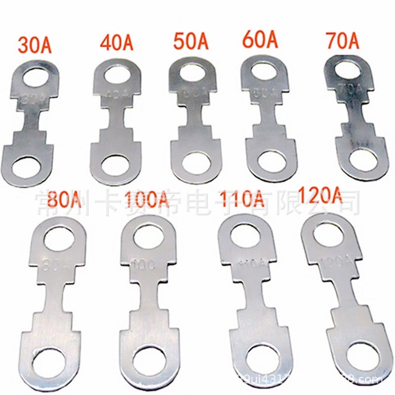 Flat Type Open Zinc Sheet Car Fuse Sheet 30A-200A32V Is Suitable For All Kinds Of Mini Cars, Santana - Image 3