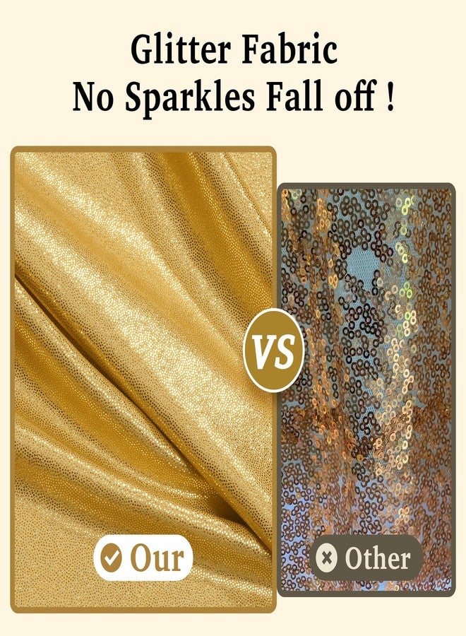 Htper 20ftx10ft Gold Sequin Backdrop Curtain for Parties, 4 Panels 5x10FT Shimmer Wrinkle Free Glitter Photo Backdrop Drapes Back Drop Cloth for Wedding Birthday Christmas Photography Background - Image 2