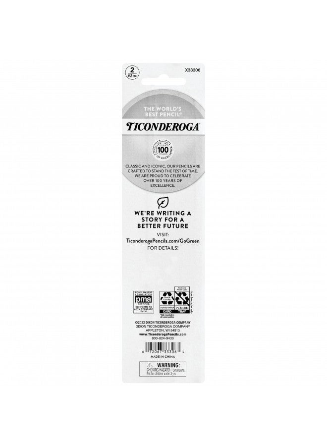Ticonderoga My First Wood-Cased Pencils, 2 HB Soft, Pre-Sharpened, Yellow, 2 Count - Image 2