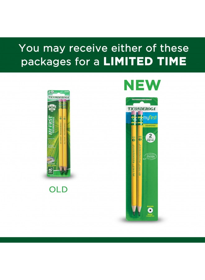 Ticonderoga My First Wood-Cased Pencils, 2 HB Soft, Pre-Sharpened, Yellow, 2 Count - Image 5