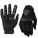 KAIWENDE Mens Dirt Bike Riding Gloves Full Finger TouchScreen MotocrossMotorcycle Gloves for BMX MX ATV MTB OffRoad Riding Medium Black - Image 2