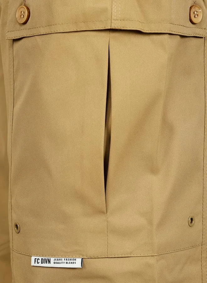 Fort Collins  Men Solid Cargo Pants with Drawstring for Men | Best Price UAE
