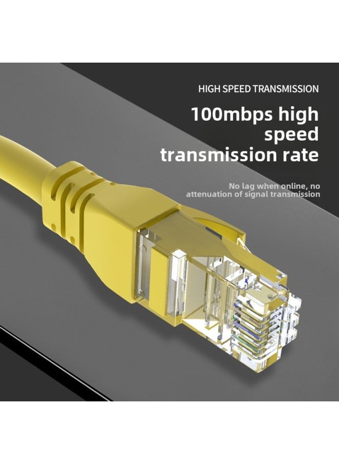 Generic Feinier Cat5e Data Center Network Cable Laptop Desktop Oxygen-free Copper Network Jumper Super Five Finished Network Cable-Color:Ultra-five Oxygen-free Copper-Line Length:15 M  - Image 2