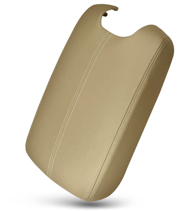 UMISHI Center Console Armrest Cover for 2008 2009 2010 2011 2012 Honda Accord Auto Leather Suture Console Lid Cover Replacement Beige