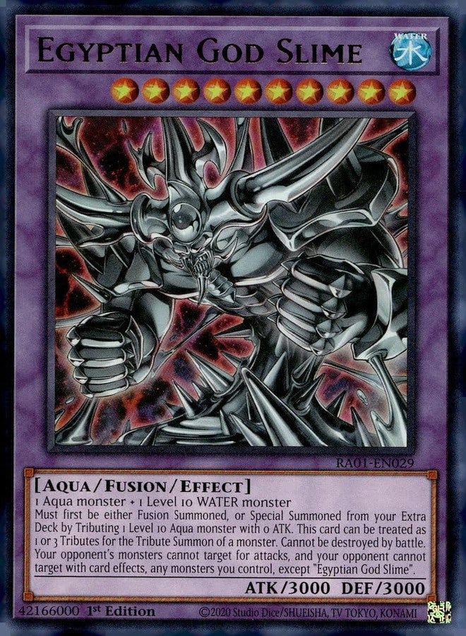 Yu-Gi-Oh! Egyptian God Slime (UR) - RA01-EN029 - Ultra Rare - 1st Edition