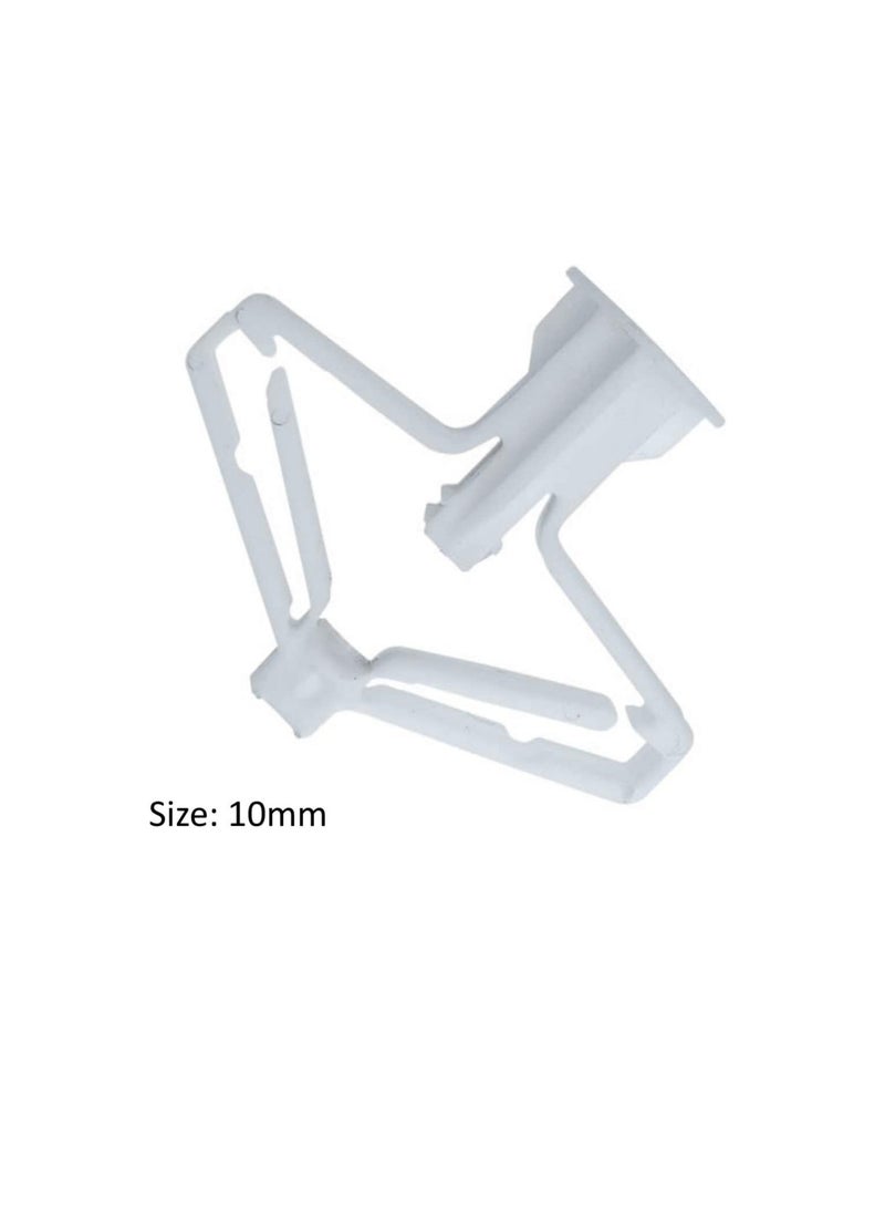 Plastic Toggle Anchor for Drywall For Double Gypsum Board Nylon Butterfly Fisher 10mm Pack of 100  - Image 2