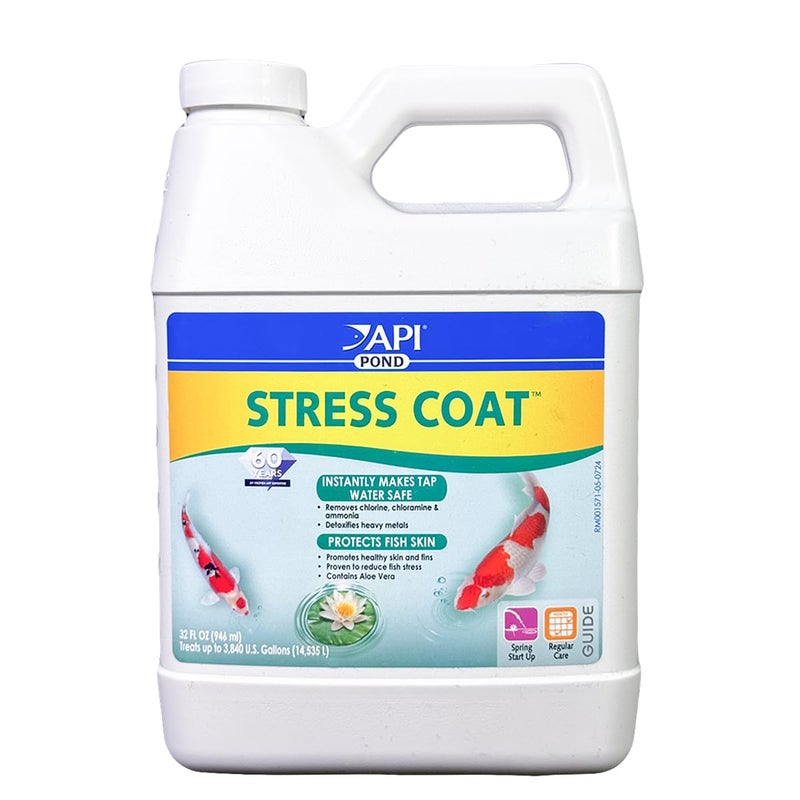 API Mars Fishcare North America 140G Stress Coat Pond Water Conditioner 32oz Quantity 1