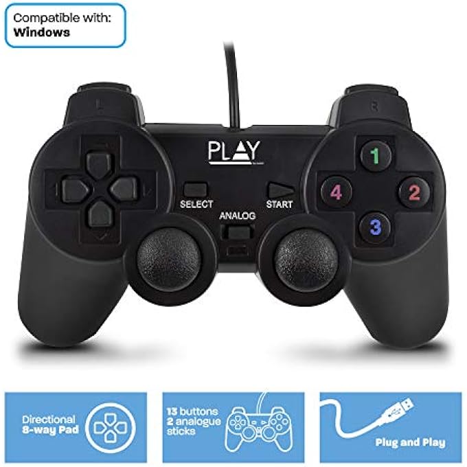 PLAY WIRED USB GAMEPAD - Image 2